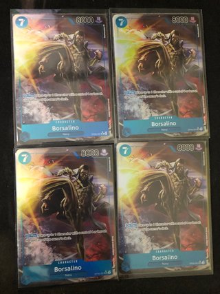 4 Cartas Borsalino OP05 One Piece Card Game