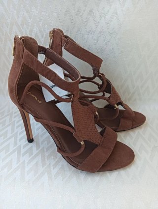 Sandalias de tacón Pimkie marrones