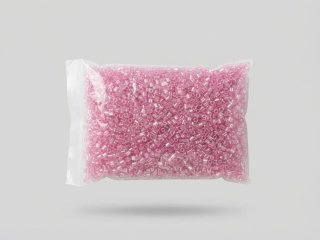 Abalorios de Cristal Rosa Tubo 3mm