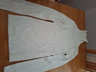 Jersey de cuello alto blanco