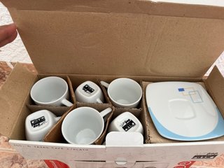 Set de 6 Tazas de Café con Plato