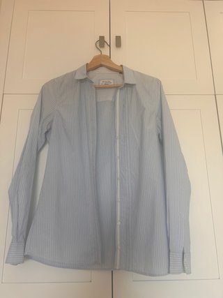 Blusa rayas Massimo Dutti azul y blanca