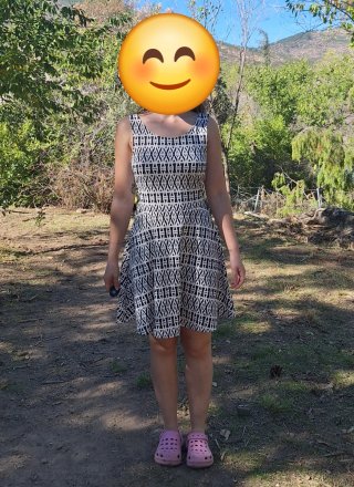 Vestido corto H&M estampado