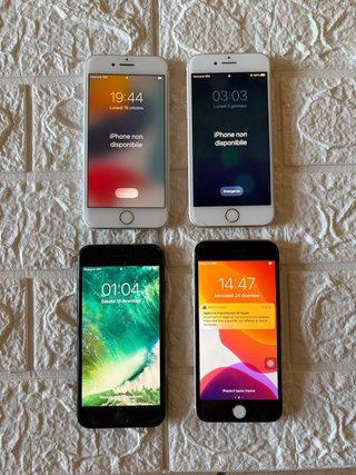 Lotto 4 iPhone 7 (2 Oro, Nero, Grigio)