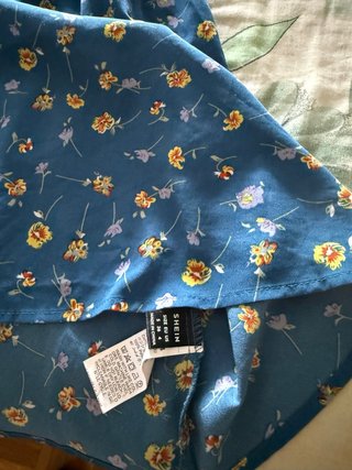 Vestido corto Shein estampado flores