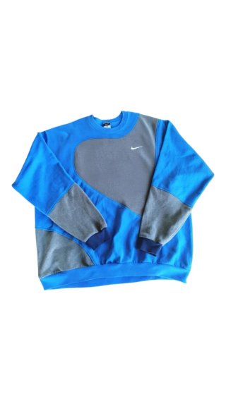 Felpa Nike Vintage Blu e Grigia