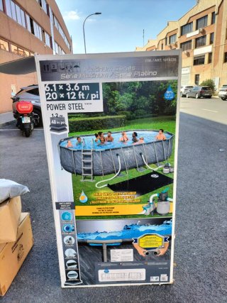 Piscina Desmontable Bestway Power Steel 6.1x3.6m