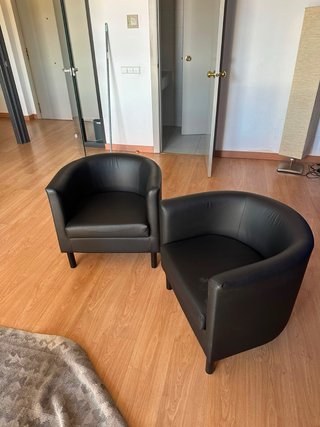 Set de 2 Sillones Negros