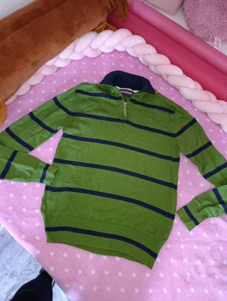 Jersey Seaman de Rayas Verde y Azul