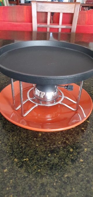 Conjunto Plato de Hierro con Quemador