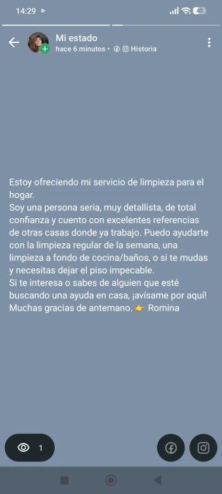 Servicio de limpieza