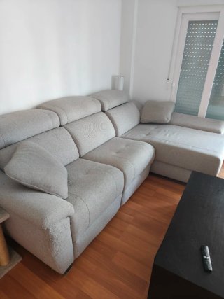 Sofá Chaise Longue Gris