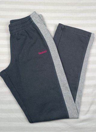 Pantalón de chándal Reebok gris y rosa S