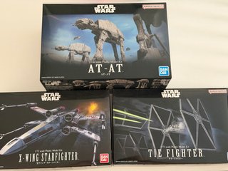 Set 3 Maquetas Star Wars Bandai