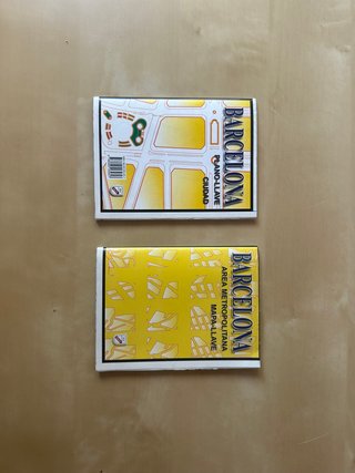 2 Mapas Llave vintage de Barcelona