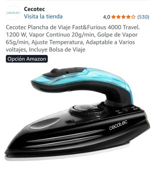 Plancha de Viaje Cecotec Fast&Furious 4000