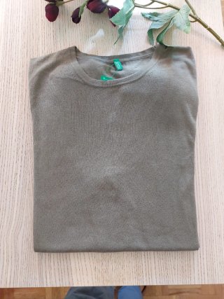 Jersey Benetton Verde Oliva Talla XXL