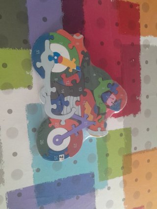 Puzzle Infantil de Motocicleta