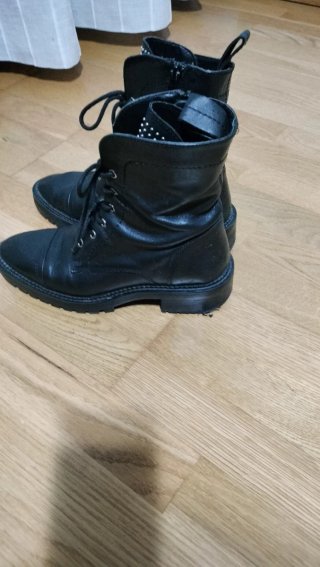 Botas Estilo Militar Negras