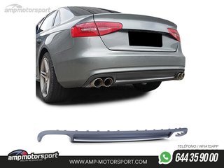 DIFUSOR TRASERO IMPRIMADO DOBLE PARA AUDI A4 B8 2007-2011