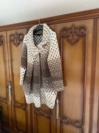 Chaquetón tres cuartos de lana