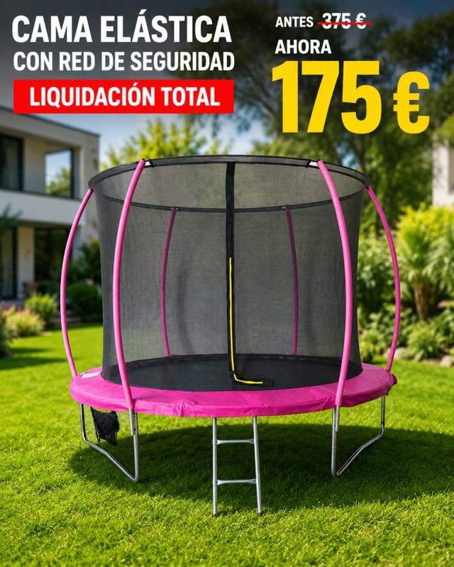 CAMA ELASTICA 3.05M NEXTJUMP ROSA