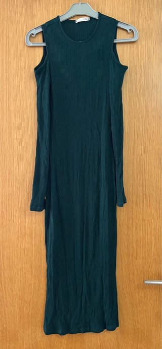 Vestido midi verde
