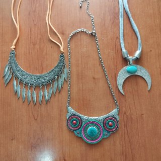 Lote de 3 Collares Estilo Étnico