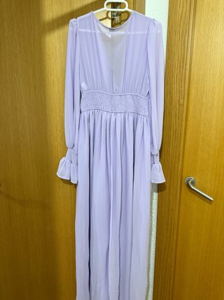 Vestido largo de fiesta lila Shein
