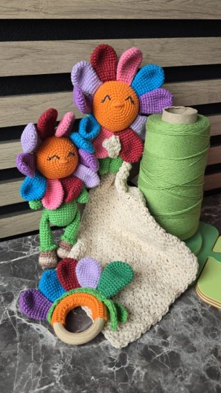 Set de Regalo para Bebé Tejido a Mano