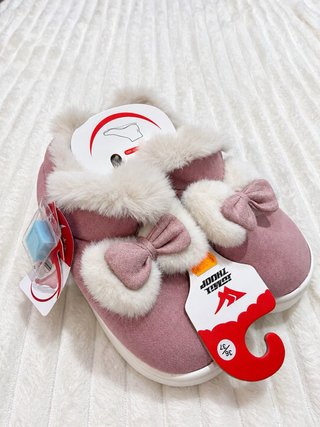 Pantuflas zapatillas Rosa con Lazo Talla 36-37