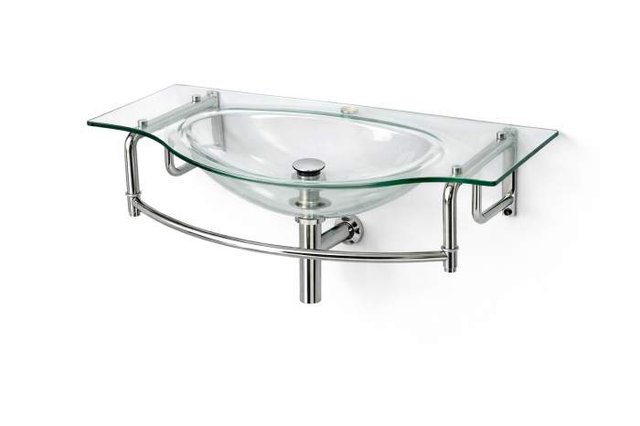 PICA LAVAMANOS CRISTAL 95CM CON SOPORTES