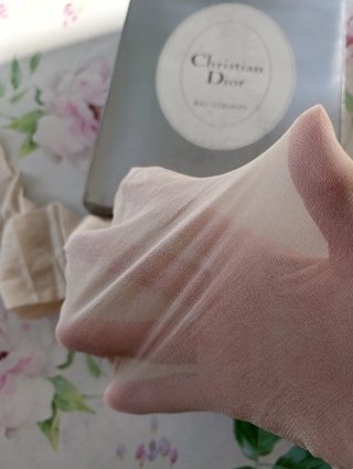 2 Medias Panty Christian Dior Color Crudo