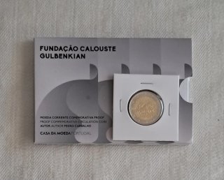 Moeda UNC + Proof _ Fundação Calouste Gulbenkian