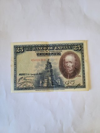 Billete 25 Pesetas 1928 España