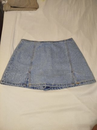 Falda corta vaquera azul