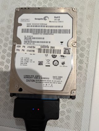 Lote Disco Duro Seagate 250GB+Samsung 250GB SATA