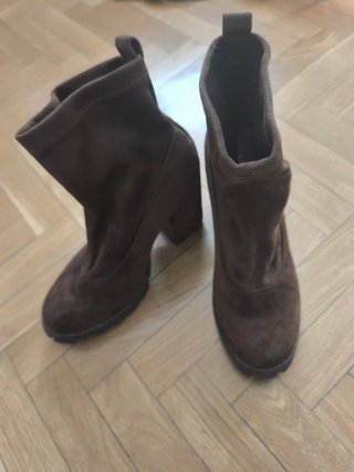 Botines Marrones Estilo Calcetín Marypaz