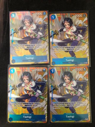 4 Cartas Tashigi OP06-050 One Piece Card Game
