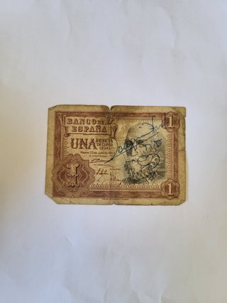 Billete 1 Peseta 1953 España