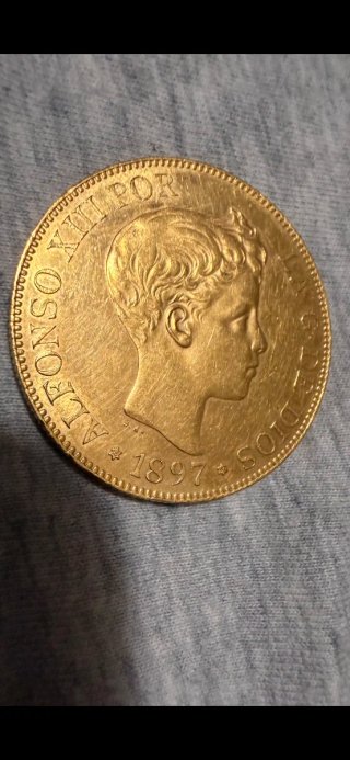 Moneda oro Alfonso XIII 1897