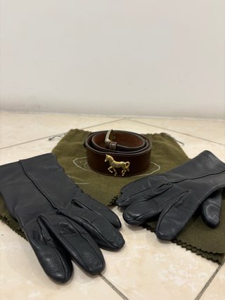 Lote Cinturón y Guantes Bisunter