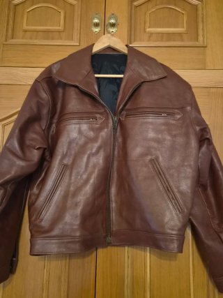 Chaqueta de Piel Marrón