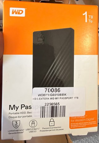 Disco Duro Portátil WD My Passport 1TB