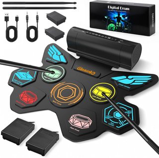 BATERÍA ELECTRÓNICA NIÑOS 9 PADS BLUETOOTH USB