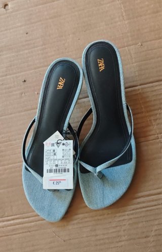 Sandalias Denim Zara Talla 38