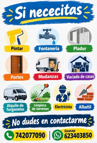 Pintor, fontanero,albañil,electricista,pladur
