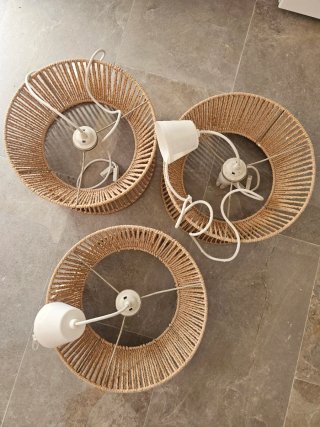 3 Pantalla Lámpara IKEA Woven Paper Rope