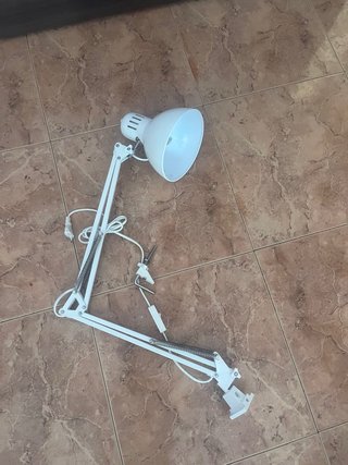 Flexo de escritorio articulado blanco