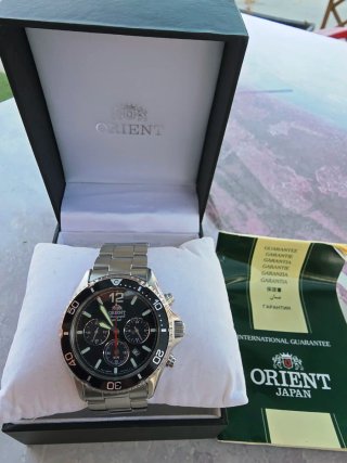 Reloj Orient Mako Cronógrafo Zafiro solar